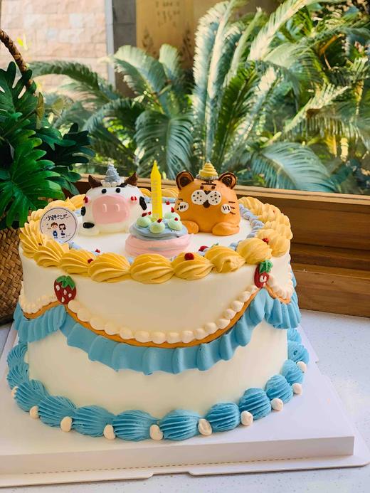 牛牛老虎复古奶油蛋糕 下单前请仔细阅读商品详情 商品图0