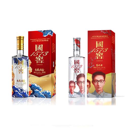 【泸州老窖官方形象店】52度 国窖1573艺术新春酒（大浪淘金方力钧版）500ml 52度  国窖1573艺术新春酒（东风面张晓刚版） 500ml组合装 商品图7