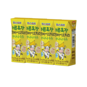 乐天 帕斯特香蕉味牛奶125ml*4 