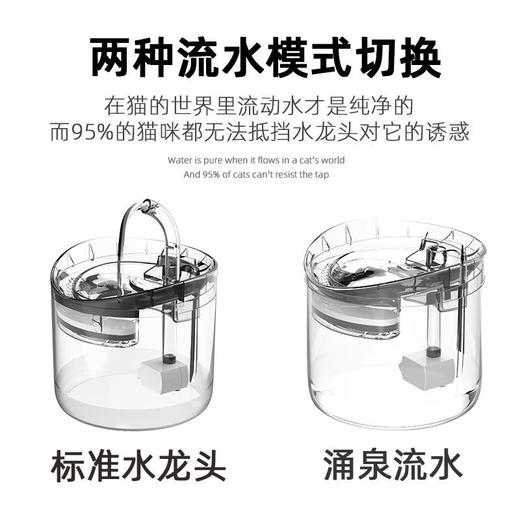 宠物猫咪狗通用饮水机自动循环过滤静音流动喝水饮水器不插电活水 商品图1