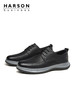 哈森男鞋春季新款休闲皮鞋男英伦商务休闲鞋真皮软底鞋子MS24010 商品缩略图1