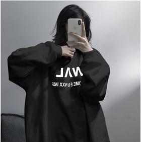 长袖卫衣女2022秋季新款韩版原宿风bf无帽薄款宽松学生外套ins潮