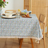 地中海田园碎花美式纯棉餐桌布 商品缩略图0