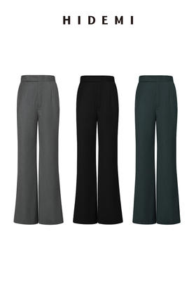 HIDEMI 微喇感超显瘦九分神裤 竹林绿/灰色/黑色