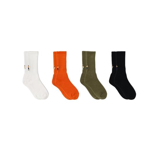 Decka x BRU NA BOINNE Pile Socks 联名刺绣针织男女袜 日本制 商品图0