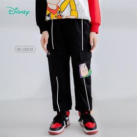 迪士尼童装男童裤子玩具总动员巴斯光年工装裤柔软舒适春新品