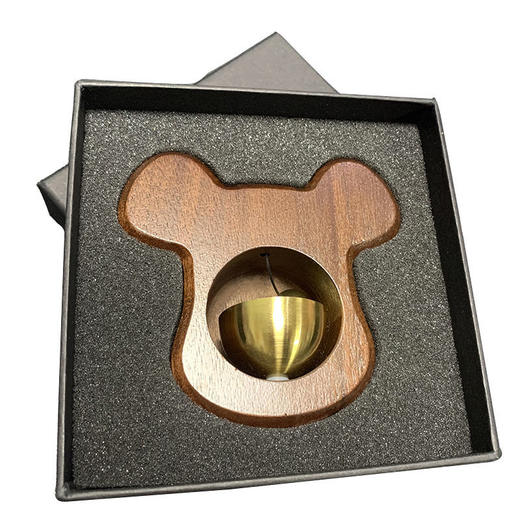 吸门式风铃胡桃木日系入户门铃冰箱贴小挂饰铃铛进门提醒创意礼物 商品图2