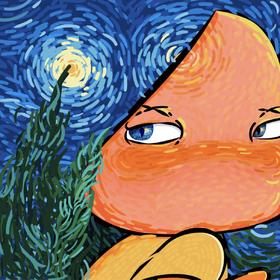 贾伟《如花在野·致敬梵高 No.1》