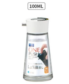 日本Asvel按压式酱油瓶M100ml（白色） 商品图0