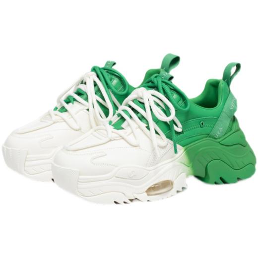 预售|VITTORIO VENTURA薇薇燃 牛皮拼接撞色气垫厚底老爹鞋（默认顺丰到付 联系客服报销） . 潮快闪[福利品] 商品图4