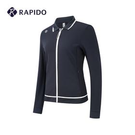 RAPIDO雳霹道 2022年春季新品女子针织长袖拉链衫撞色翻领外套CP2Z76C36R