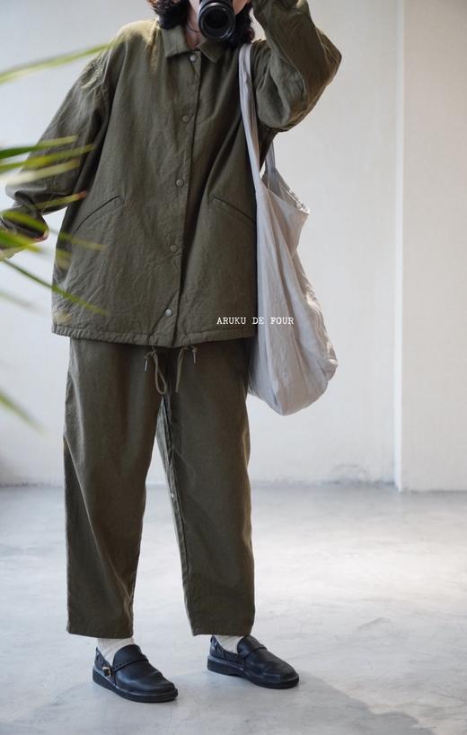 ORDINARY FITS 墨绿/黑直筒阔腿裤 商品图1