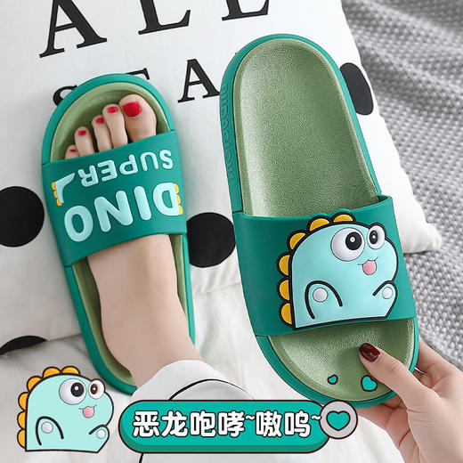 卡通拖鞋女夏天家居可爱情侣家用室内厚底防滑防臭外穿凉拖鞋男夏 商品图9