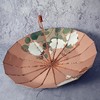 沛欣仿古色长柄伞原创栀子花三折16骨复古风国潮流苏木柄伞晴雨伞 商品缩略图0