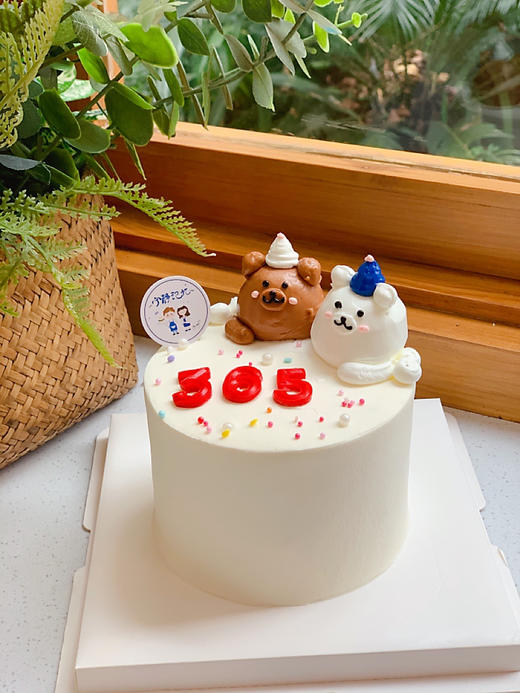 四寸小熊奶油蛋糕 下单前请仔细阅读商品详情 商品图0