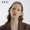 ZENGLIU流苏显脸瘦的长款耳环女气质仿珍珠耳坠蝴蝶耳钉银针耳饰 商品缩略图3