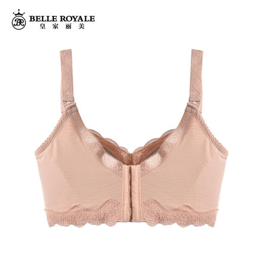 【秒杀品不退不换】皇家丽美复古风薄杯无钢圈聚拢收副乳调整型文胸W35-1 商品图1