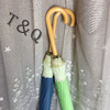莫兰迪16骨小清新木柄直柄伞日系长柄双人晴雨纯色加大伞 商品缩略图3