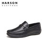哈森男鞋春季一脚蹬乐福鞋男英伦商务休闲皮鞋男真皮鞋子MS24009 商品缩略图1