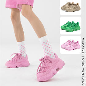 预售|VITTORIO VENTURA薇薇燃  牛皮气垫厚底圆头绑带休闲板鞋老爹鞋 （默认顺丰到付 联系客服报销） .潮快闪[福利品]