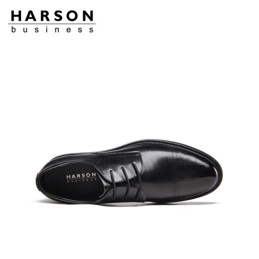 哈森男鞋春季新款商务正装皮鞋男英伦真皮办公鞋子男士皮鞋MS24003 商品图2