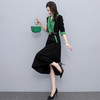 时尚个性，撞色拼接连衣裙接头通勤连衣裙HR-MYYS8016 商品缩略图4