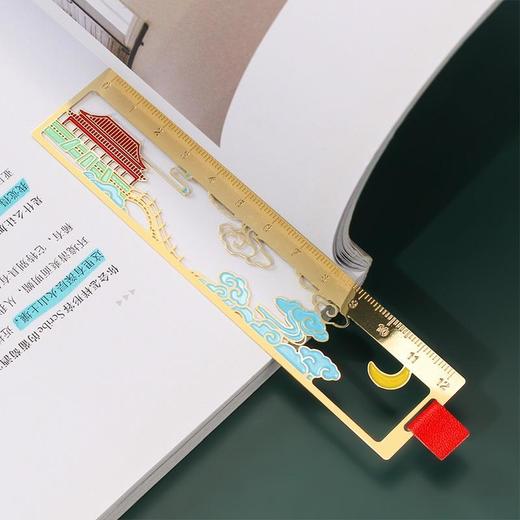 精美镂空创意直尺书签金属古典中国风多功能绘图测量尺工具手账尺 商品图6