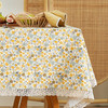 鹅黄碎花美式田园碎花长方形餐桌布 商品缩略图0