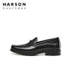 哈森男鞋套脚商务休闲男士皮鞋英伦压花真皮乐福鞋男MS24918 商品缩略图2