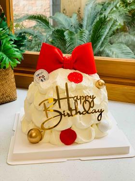 翻糖蝴蝶结树奶油蛋糕 下单前请仔细阅读商品详情