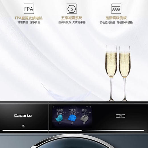 卡萨帝（Casarte）洗烘套装C1 D12L3LU1 + CGY 12FL3TU1 商品图5