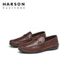 哈森男鞋春季一脚蹬乐福鞋男英伦商务休闲皮鞋男真皮鞋子MS24009 商品缩略图3
