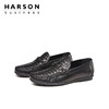 哈森男鞋一脚蹬乐福鞋男豆豆鞋英伦商务休闲皮鞋MS25001 商品缩略图3
