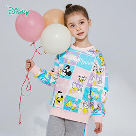 迪士尼童装女童套装迪士尼宝宝系列潮酷风卫衣套装长袖卫衣+裤子2件套春新品