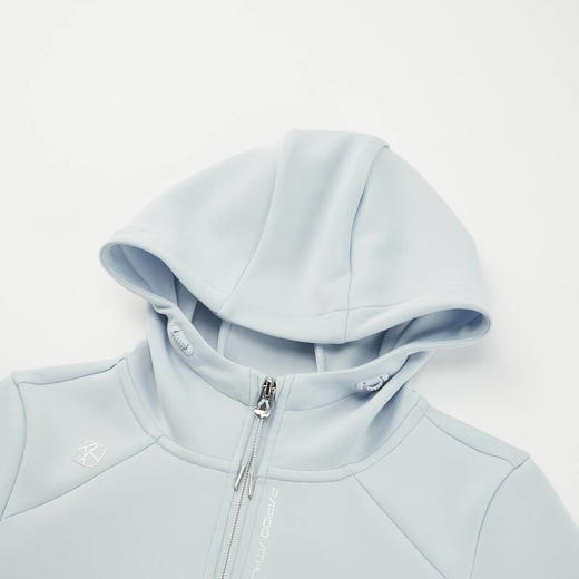 RAPIDO雳霹道2022春季女士时尚简约运动休闲细空气层戴帽半拉链套头衫CP2Z41L02R 商品图6