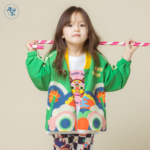 [屁侠推荐]年衣童装 亲子虎闹交领短款外套 春装新款 商品图9