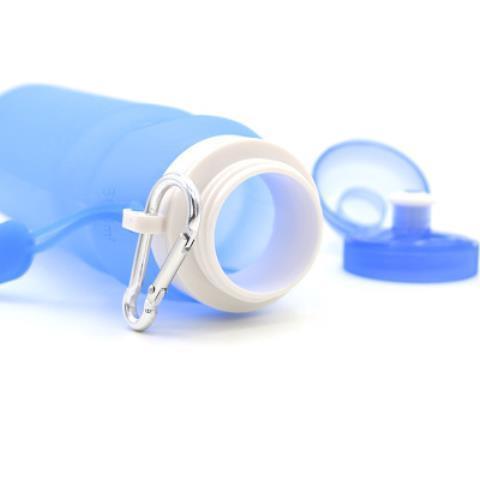 600ml防摔耐高温运动折叠水杯食品级硅胶便携式可伸缩大容量学生夏天用 商品图4