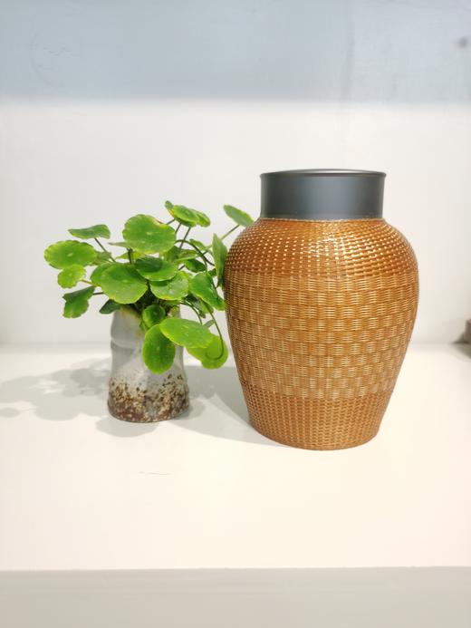新款竹丝扣瓷茶叶罐 商品图1