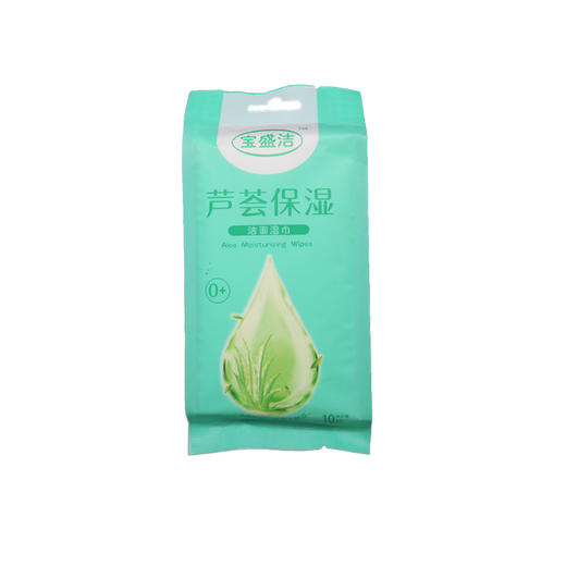 宝盛洁-芦荟保湿洁面湿巾,10片装独立包装携带方便 商品图6