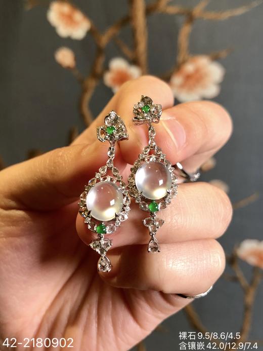 42-2180902，玻璃蛋面耳坠。具体价格微信咨询 商品图8
