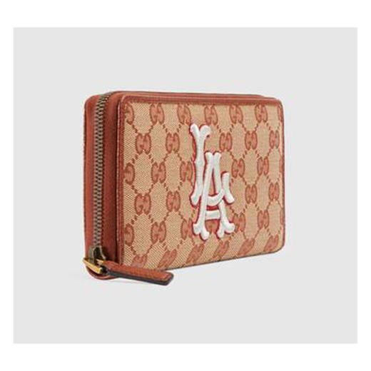 GUCCI 古驰 男士 LA Angels 贴片 GG 拉链钱包票夹 混色 547791 9Y9FT 9578 商品图2