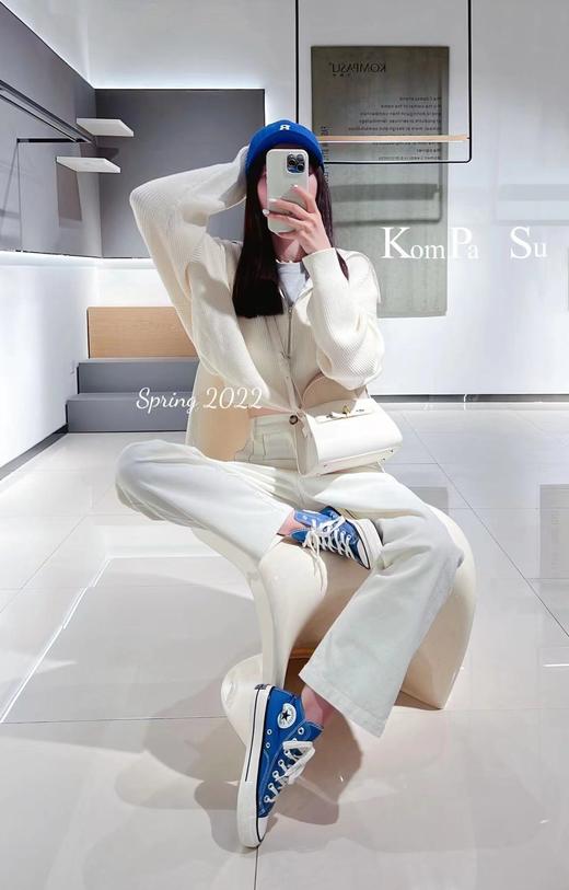 卡帕苏慵懒风短款针织衫 K117007 商品图1