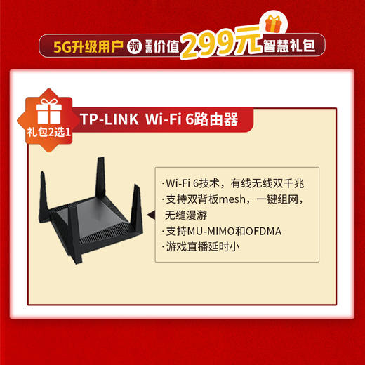 【IPTV】5G升级用户领智慧礼包（登录号码订购） 商品图1