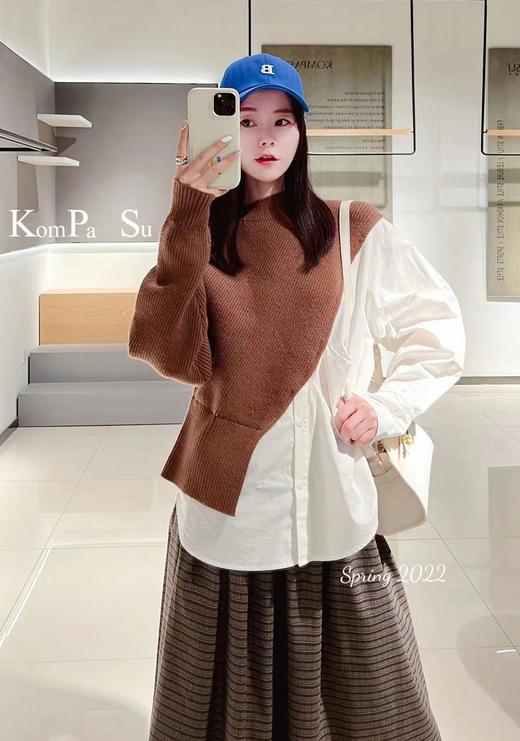 卡帕苏 个性拼接毛衣 K117006 商品图0