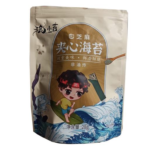 悦意浪小苔夹心海苔-白芝麻 /椰子味 28g 商品图0