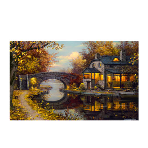 【折扣商品 不退不换】1000片 平面拼图 塑料拼图 H2772 Evgeny Lushpin-静谧之秋 商品图0