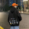 潮流休闲连帽宽松卫衣oversize宇航员加绒连帽卫衣男秋冬季季连帽宽松上衣ins高街 商品缩略图2