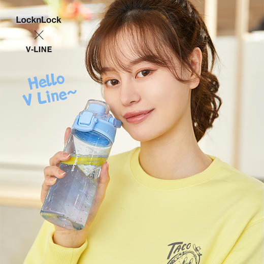 乐扣乐扣人鱼线运动水杯女塑料Tritan随手便携夏天学生男 ABF796组合 商品图2