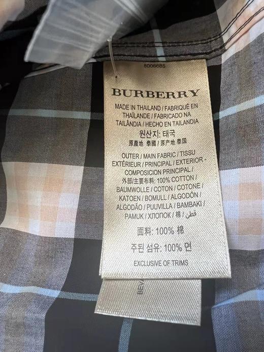 国内现货 Burberry巴宝莉女士黑粉格纹衬衫 单穿或搭配在里面都很漂亮，粉色格纹底 商品图1
