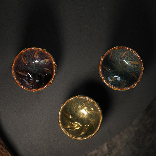 龙德堂陶艺 《星月天目盏·百财》150cc (库存询客服) 商品图1